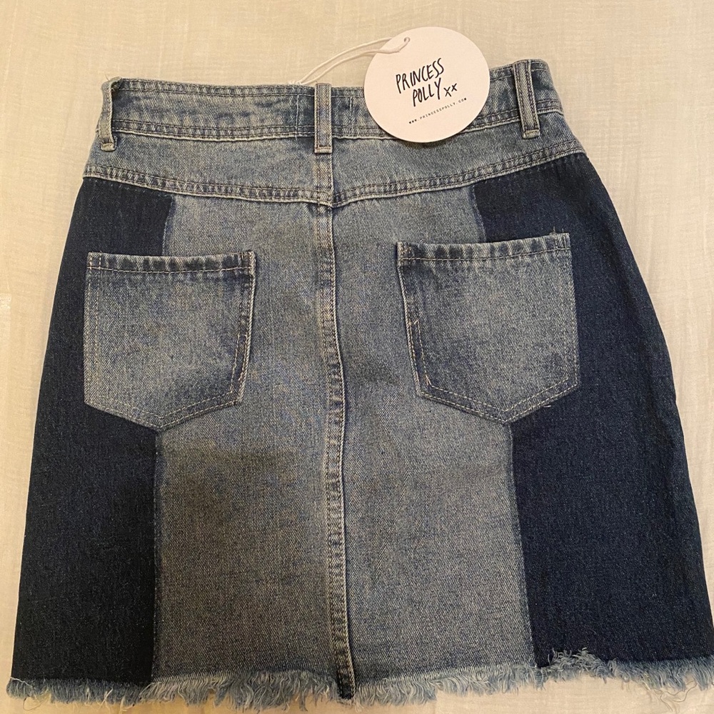 Princess poly denim skirt